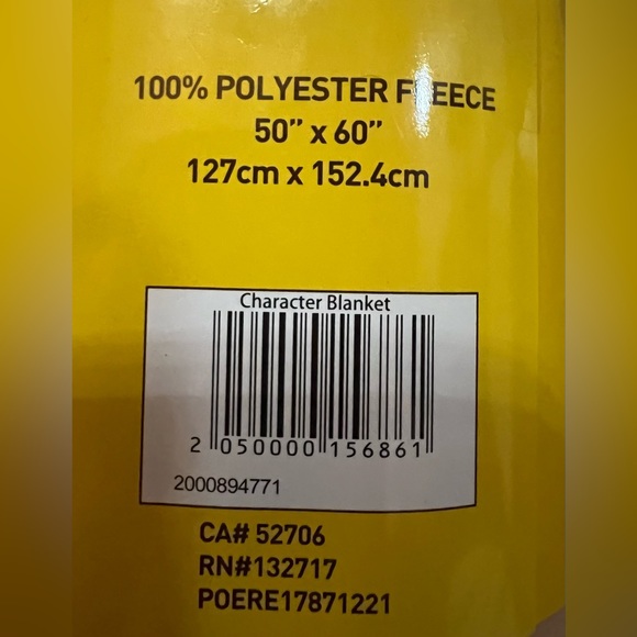 NWT M&M Fleece Blanket with characters Red Orange Blue Green Brown Yellow 2021 - Picture 2 of 4